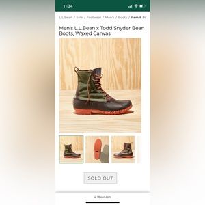 Men’s L.L. Bean X Todd Snyder Boots
